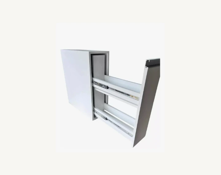 Nicho porta óleo e temperos branco com corrediça